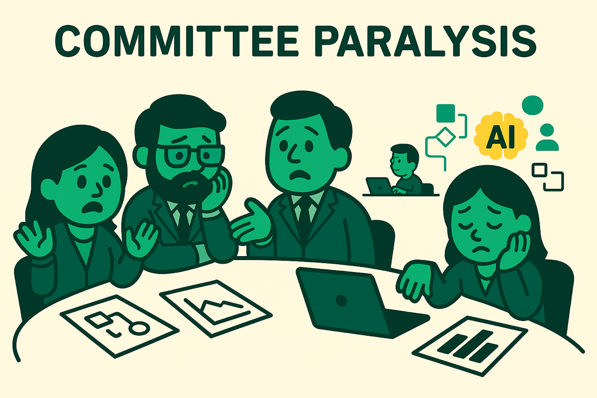 Centralizing decisions illustration